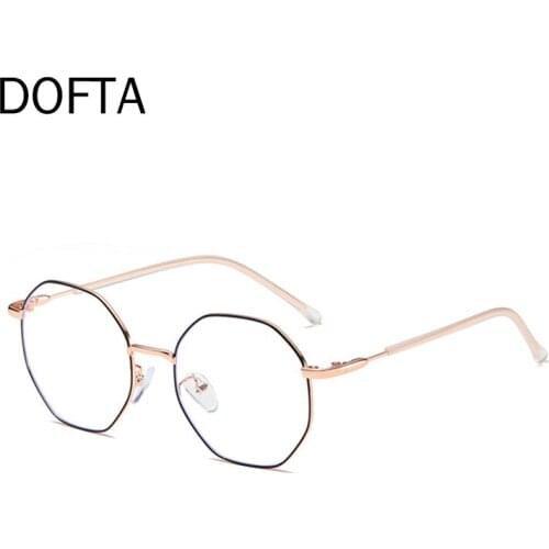 DOFTA Prescription Glasses Frame Women Vintage Alloy Computer Glasses Men Myopia Optical Lady Eyeglasses