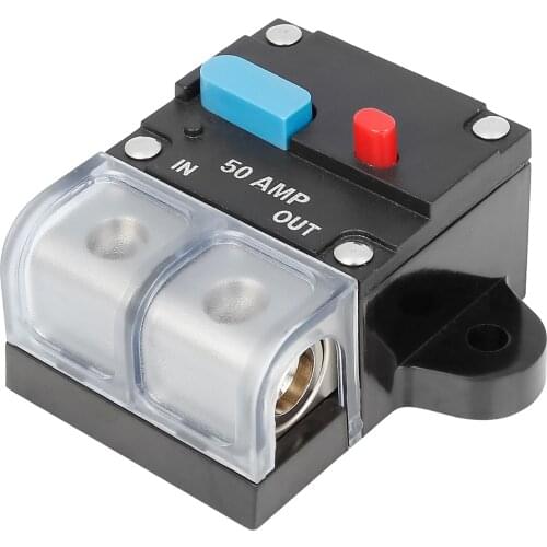 X Autohaux Fuse Holders Inverter Circuit Breaker Inline Protector 50A 60A 80A 100A 150A 200A 250A 300A for Car Audio Waterproof