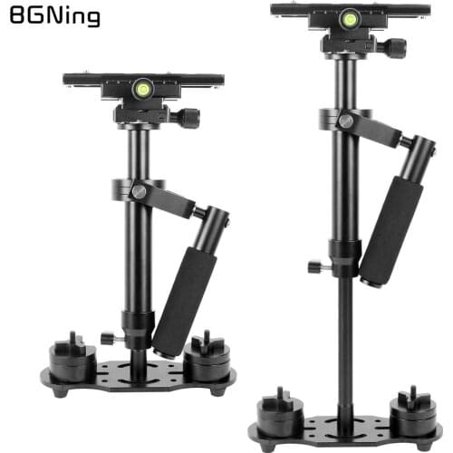 BGNing S40/S60 Steadycam Scalable Tripod Aluminum Alloy Handheld Stabilizer for Canon Nikon Sony DSLR Camera Compact Camcorder