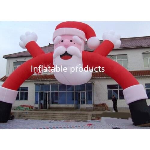 Most Popular Outdoor Giant Inflatable Christmas Arch with Santa Christmas 6m HIGH QUALITY NE