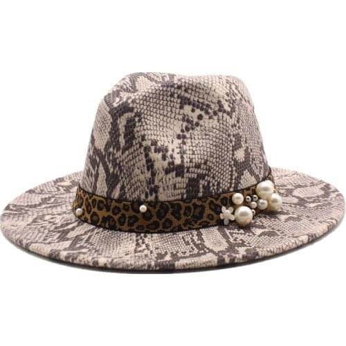 New Women Men Wool Fedora Hat With Leather Ribbon Gentleman Elegant Lady Winter Autumn Wide Brim Jazz Church Panama Sombrero Cap