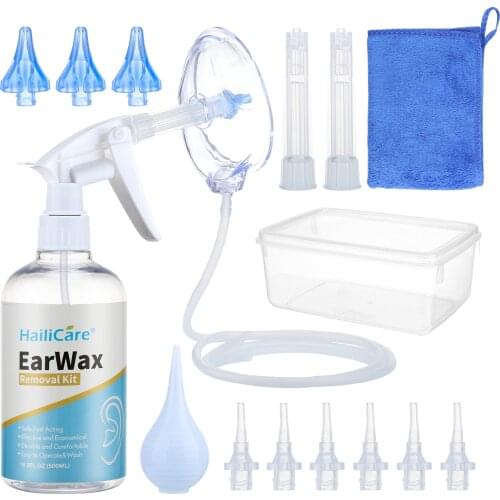 Ear Irrigation Cleaning Kit Ear Wax Removal Kit With Ear Washing Syringe Squeeze Bulb Earwax Remover Adults Kids Ear Care