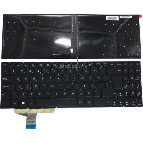 OVY replacement keyboards X580 for ASUS vivobook Pro N580 black backlit keyboard TI Thai TR Turkey ASM17B1 0KNB0 5605TU00 real