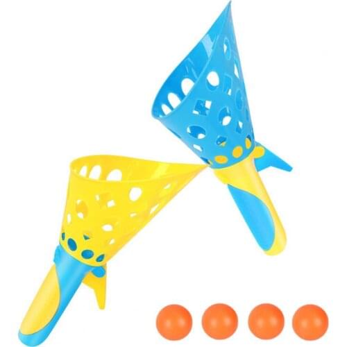 Scoop Ball Response Capability Portable Plastic Outdoor Toy Scoop Ball for Gift Summer Garden Outdoor Yard Fun Sport Game Toy