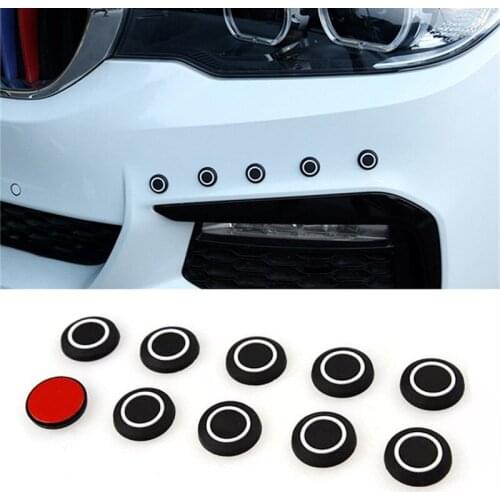 Car Styling 8 Pieces/set Car Door Edge Anti-collision Adhesive Sticker Round Dot-shaped Rearview Mirror Bumper Protector Sticker