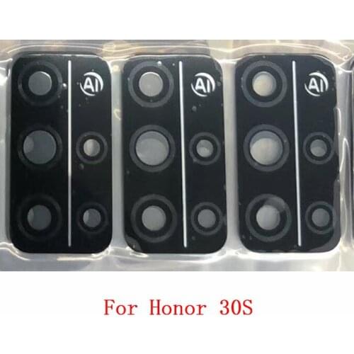 10PCS Rear Back Camera Glass Lens Cover For Huawei Honor 30S with Ahesive Sticker Replacement Parts