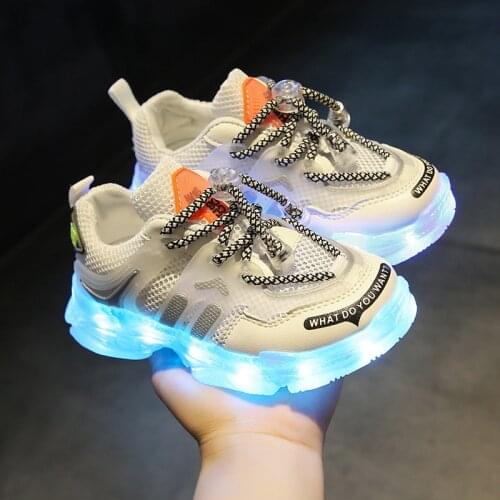 Luminous Sneakers kids baby shoes girls Children Casual toddler Sports shoes for girls 2 to 7 years old childrens shoes flat