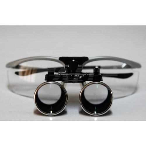 TAOS 2.5x dental magnifier Loupes Binocular Galileo Magnifiers Lens Glasses magnifier with LED head lamp