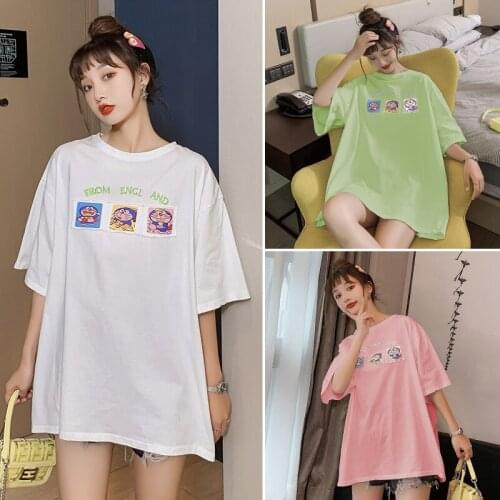 9020# Maternity Clothes Summer Short Sleeves T Shirt Plus Size Loose Stylish Tops Pregnant Women Pregnancy Clothes