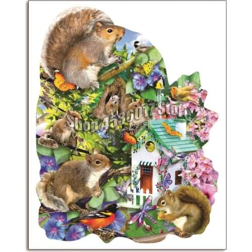 Animals Diy Diamond Painting Cross Stitch Diamond Embroidery squirrel Spring Birdhouse Hobbies Crafts Diamond Mosaic Kits gifts
