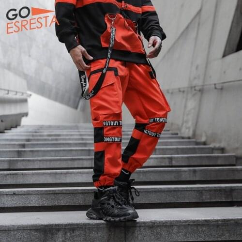 Hip Hop Cargo Pants Men Japanese Streetwear Fashion Casual Harem Trousers Joggers Sweatpants Harajuku Tide Brand Mens Clothing