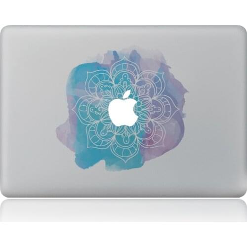 Ink painting lotus Vinyl Decal Laptop Sticker for macbook Pro Air 13 inch Cartoon laptop Skin shell for mac book