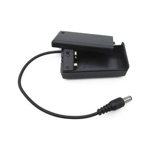 Dc battery holder with a male head 2.1 * 5.5 with switch and battery box