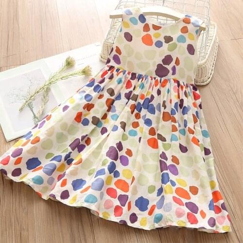 Baby Polka Dot Vest Dress 2020 Summer New Girls Kids Childrens Dresses