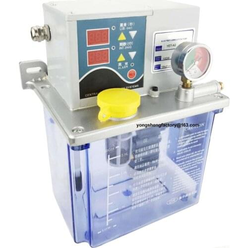 Electric auto gear lubrication oil pump lubricator oiler 3L 220V YET-A2 for centralized lubrication system CNC