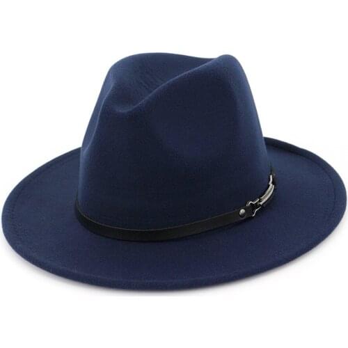 FURTALK Fedora Hat for Women Men Wool Felt Wide fashion Vintage Jazz winter fedora hat Couple Cap Winter chapeau femme HF05