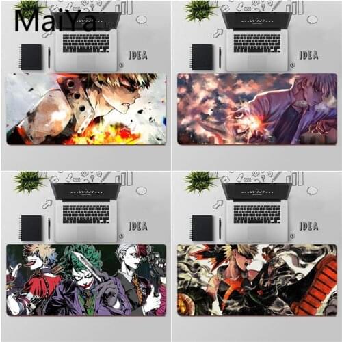 Maiya My Hero Academia Bakugou Katsuki Natural Rubber Gaming mousepad Desk Mat Free Shipping Large Mouse Pad Keyboards Mat