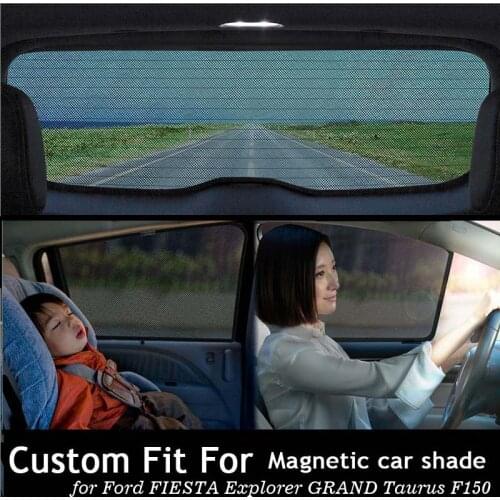 Magnetic Car Sun Shade UV Protection Car Curtain Window Sunshade Side Sun Visor for Ford FIESTA Explorer GRAND Taurus F150