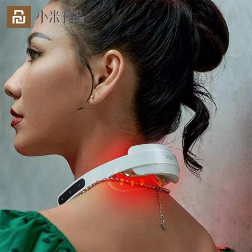 Hot Youpin PGG Pulse Neck Massager Electric Wearable Devices Body Shoulder Massager Muscle Stimulator For Relax Neck Pain Relief