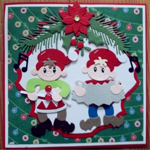 Character animal band Metal Cutting Dies Stencils for DIY Scrapbooking Christmas Greeting Cards Decorative Embossing Template