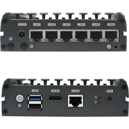 Firewall Router Pfsense Celeron J1800 J1900 E3845 6 NICS SIM CONSOLE Fanless Appliance VPN Mini Pc Network Security