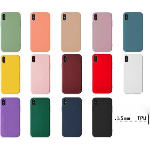 100 pcs a lot Colorful Phone ProtectiveCase soft TPU For iPh7/8 For iPh7/8 Plus X XR XS MAX Anti-scratch Protective Phone Cover