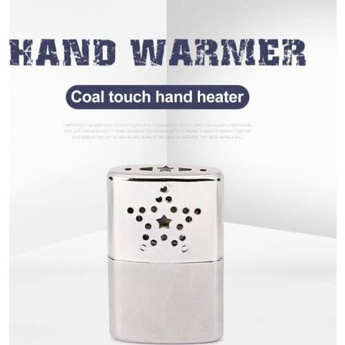 Portable Ultralight Hand Warmer Indoor Outdoor Winter Hand Warmer Portable Silver Heater Heating Equipment for Ice Fishing