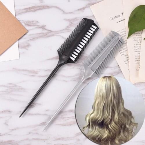 Professional Hairdressing Double Side Dye Comb Barber Tinting Comb Salon Hair Color Brushes Hair Styling Tools Drying Brush Comb