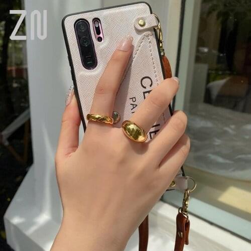 ZN Minimalist Cross Pattern Chunky Rings Geometric Round Circle Rings for Women Thick Stack Rings Female Wedding Jewelry