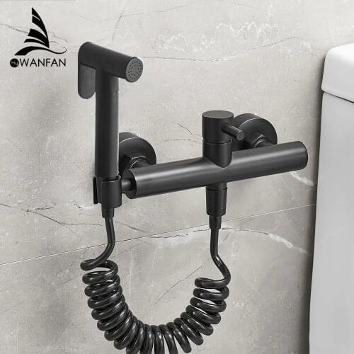 Toilet Bidet Angle Copper Single Cold Bathroom Toilet Shower Blow-fed Spray Gun Nozzle Bidet Faucet Bathroom Hardware 811105