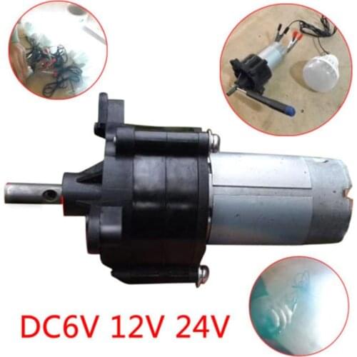 Ветрогенератор1pc Hand Crank Wind Generator PowerDC Generator Hand Crank Hydraulic Test DC 6V 12V 24V Motor Power turbina eolica