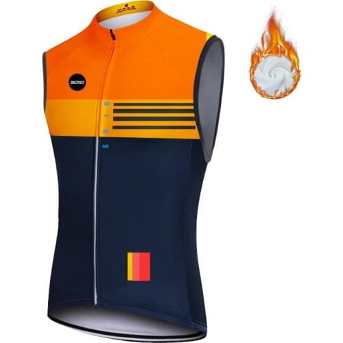 Winter thermal fleece Cycling Sleeveless Vest Mtb Bike Bicycle keep warm pro team vest men cycling clothing ropa ciclismo
