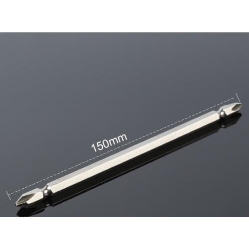 1pcs 1/4" 6.35mm Hex Shank Screwdriver Bits Impact Screw Drivers Bits 150mm Electric Screwdriver Drill Bits Set Ph2 Double Side