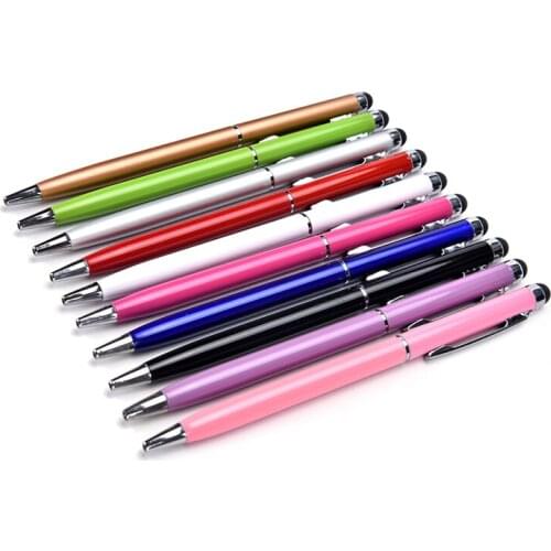 10PCS 2 In 1 Touch Screen Stylus Gel Ink Pen Fine Point Stylus Capacitive Touch Microfiber Stylus Pen Touch For Ipad For Iphone