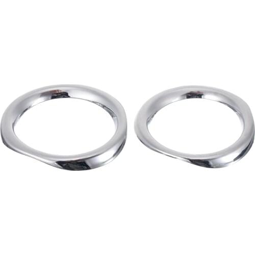 2pcs Front Fog Light Lamp Cover Trim Anti-scraping Wear-resistant ABS Chrome For Toyota CHR C-HR 17-18