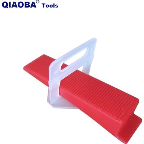 401pcs Tile Leveling System 1mm 300pcs Clips+100pcs Wedges +1piece Plier Plastic Tile Spacers Tiling Tools