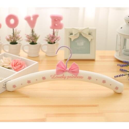 5pcs/lot 41cm adult embroidered cloth clothing rack sponge clothes rack european princess embroidered coat hanger