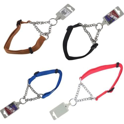 Promotion! Gear Martingale Adjustable Choke-Style Dog Collar Black