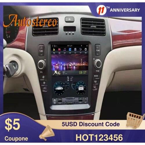 For Lexus ES300 ES 300 ES330 XV30 Tesla Style Android 9 128G Car Multimedia Player GPS Navigation Head Unit Radio Stereo Carplay
