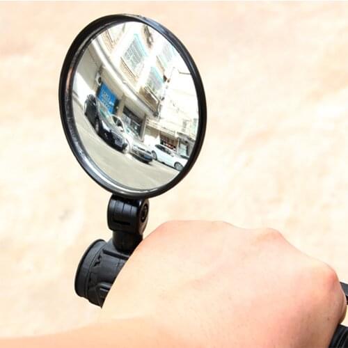 Safe and convenient Bicycle Rearview Handlebar Mirrors Cycling Rear View MTB Bike Silicone Handle Rearview Mirror