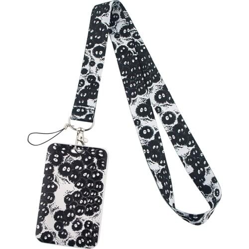 BG854 Dongmanli Anime Key Lanyard Car KeyChain ID Card Cover Passport Gym Cell Phone Badge Holder Key Ring Jewelry Gifts