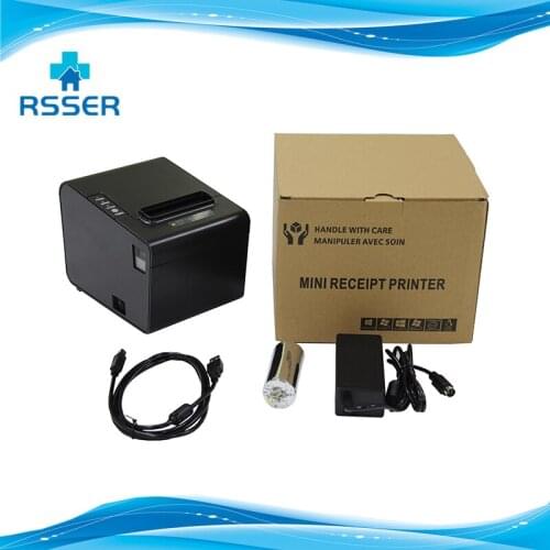 Receipt printer USB bluetooth Lan thermal printer 80mm bill ticket ios android wireless thermal printer