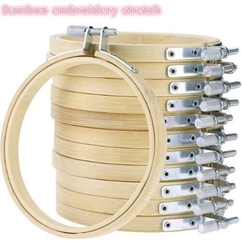 8cm-36cm Embroidery Hoop Wooden Circle Frame for Cross Stitch Embroidery Round Loop Hand Household Sewing Tools