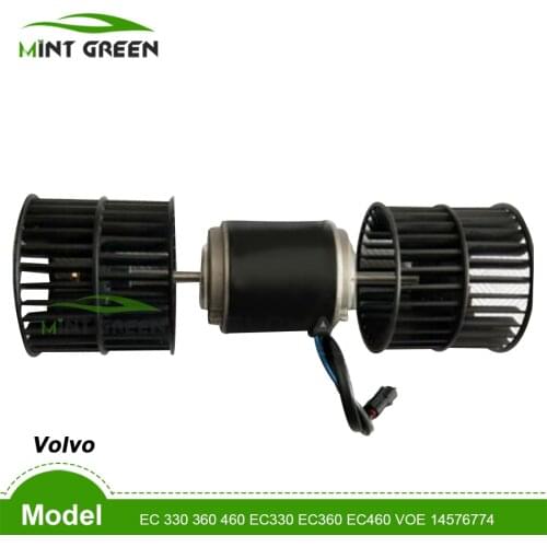 For Volvo excavator EC 330 360 460 EC330 EC360 EC460 VOE 14576774 AC A/C Air conditioning Fan Double Blower Motor