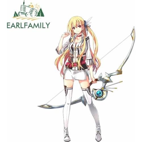 EARLFAMILY 13cm x 10.2cm For Anime Girl Personality Car Stickers Car Styling Decal Vinyl Material Waterproof Decoration