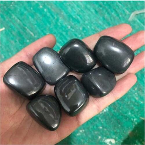Hematite Tumbled Stones Natural Polished Crystal Gemstone For Decoration