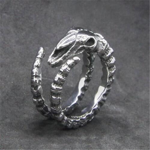 Alien Ring 316L Stainless Steel Jewelry Cool Fashion Mens Ring Alien Ogre Ring