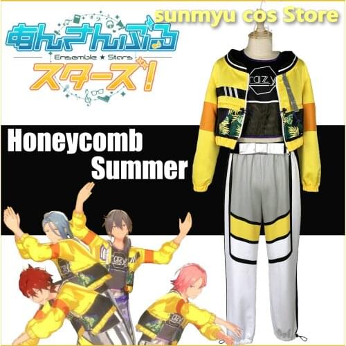 Ensemble Stars MV Honeycomb Summer Stage Uniform Cosplay Costume Custom Size Halloween
