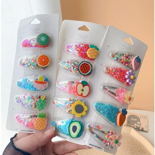 Korean version of cute sofa clip girl baby bangs clip bb clip card broken hair edge clip purple headdress child hairpin girl