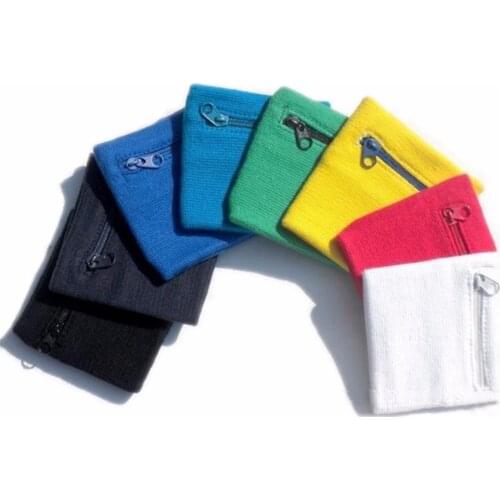 Zipper Wrist Wallet Pouch Band Zipper Running Travel Gym Cycling Safe Key Card Sport Bag Cotton Storage Comfortable For Running